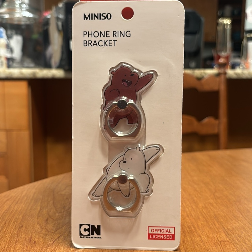 We Bare Bears Phone Ring Bracket